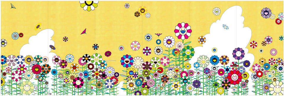 村上隆《かわいい夏休み（黄金の王国の夏休み）》（参考作品）