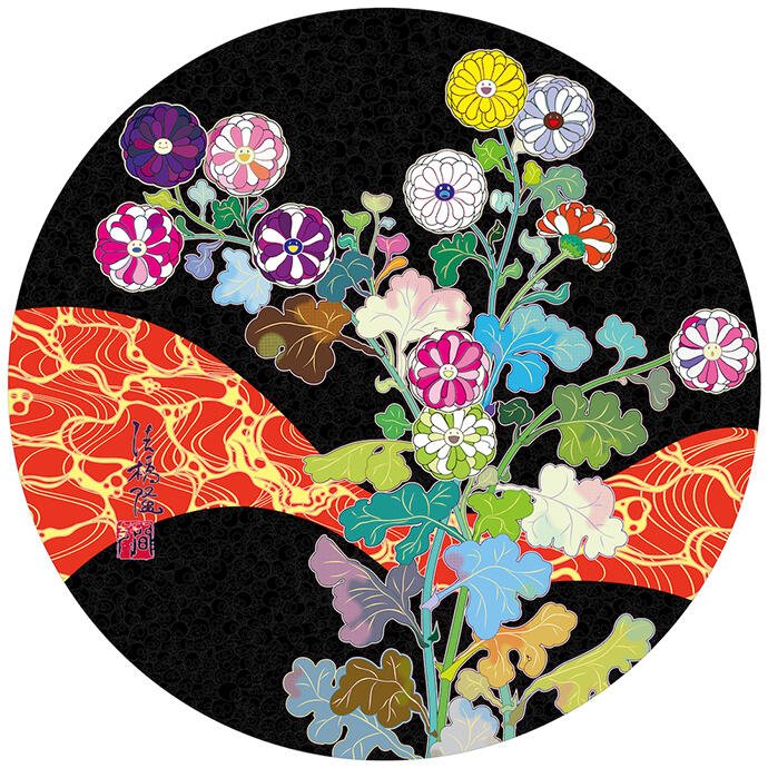 村上隆《潤声 鮮血》（参考作品）