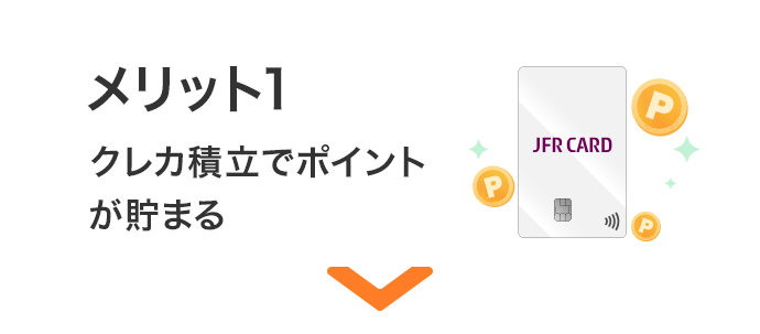 メリット1 クレカ積立でポイントが貯まる